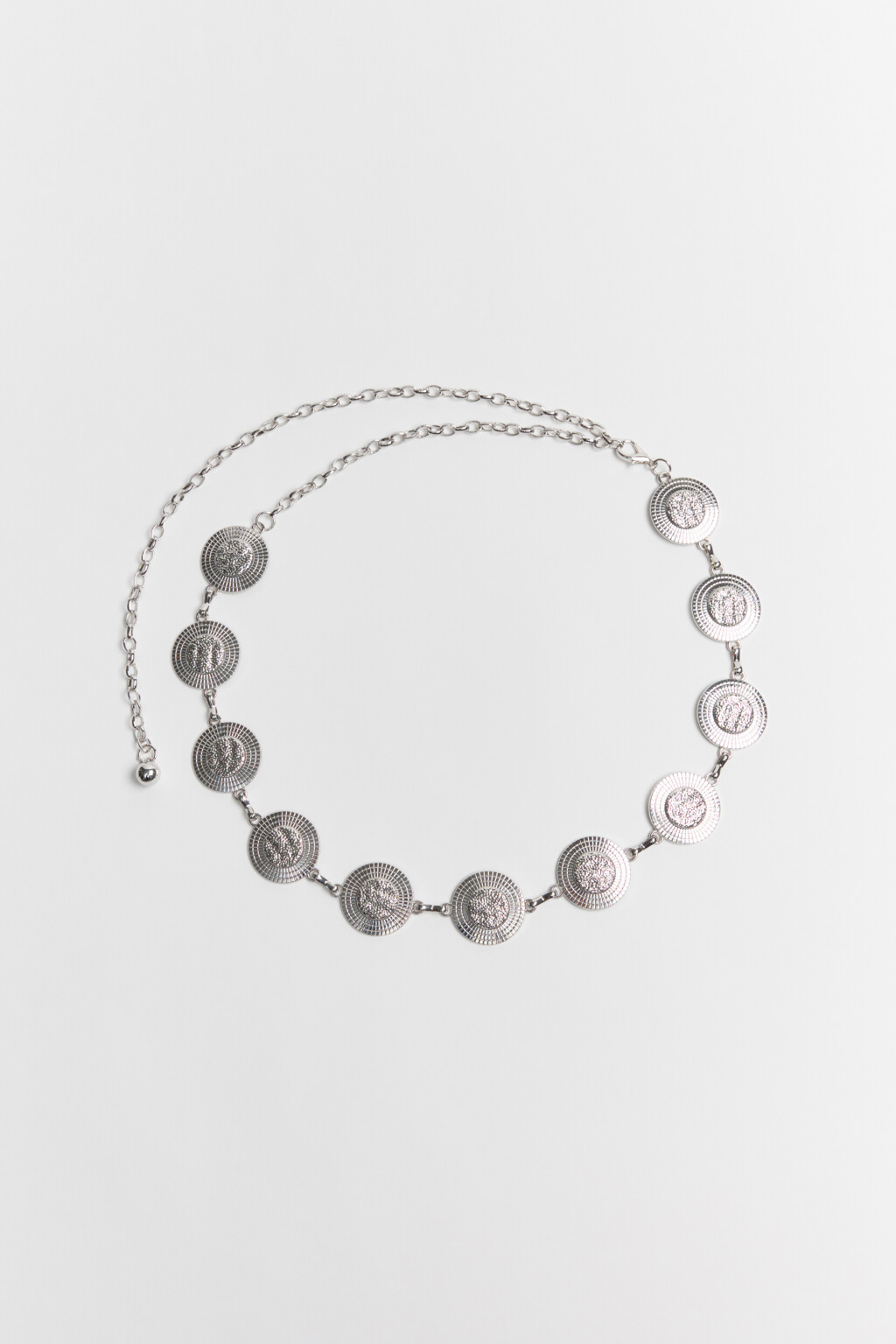 Ремень-цепочка декоративный - цвет серый - 2