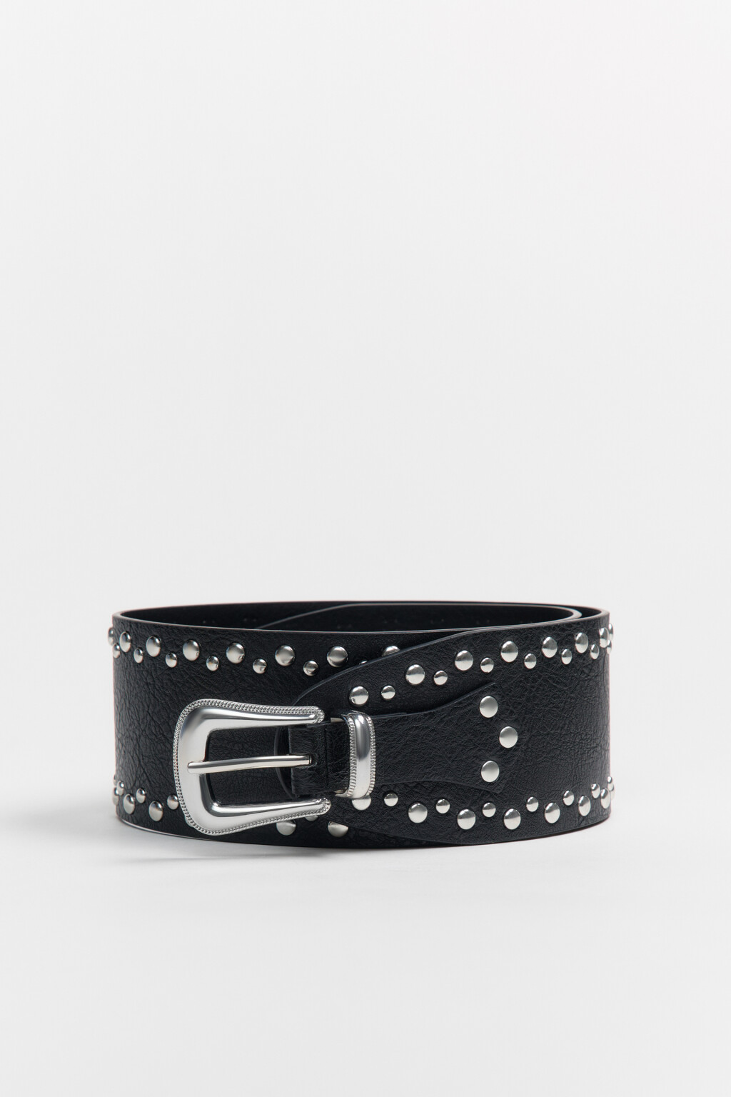 ремень женский - цвет черный - 1