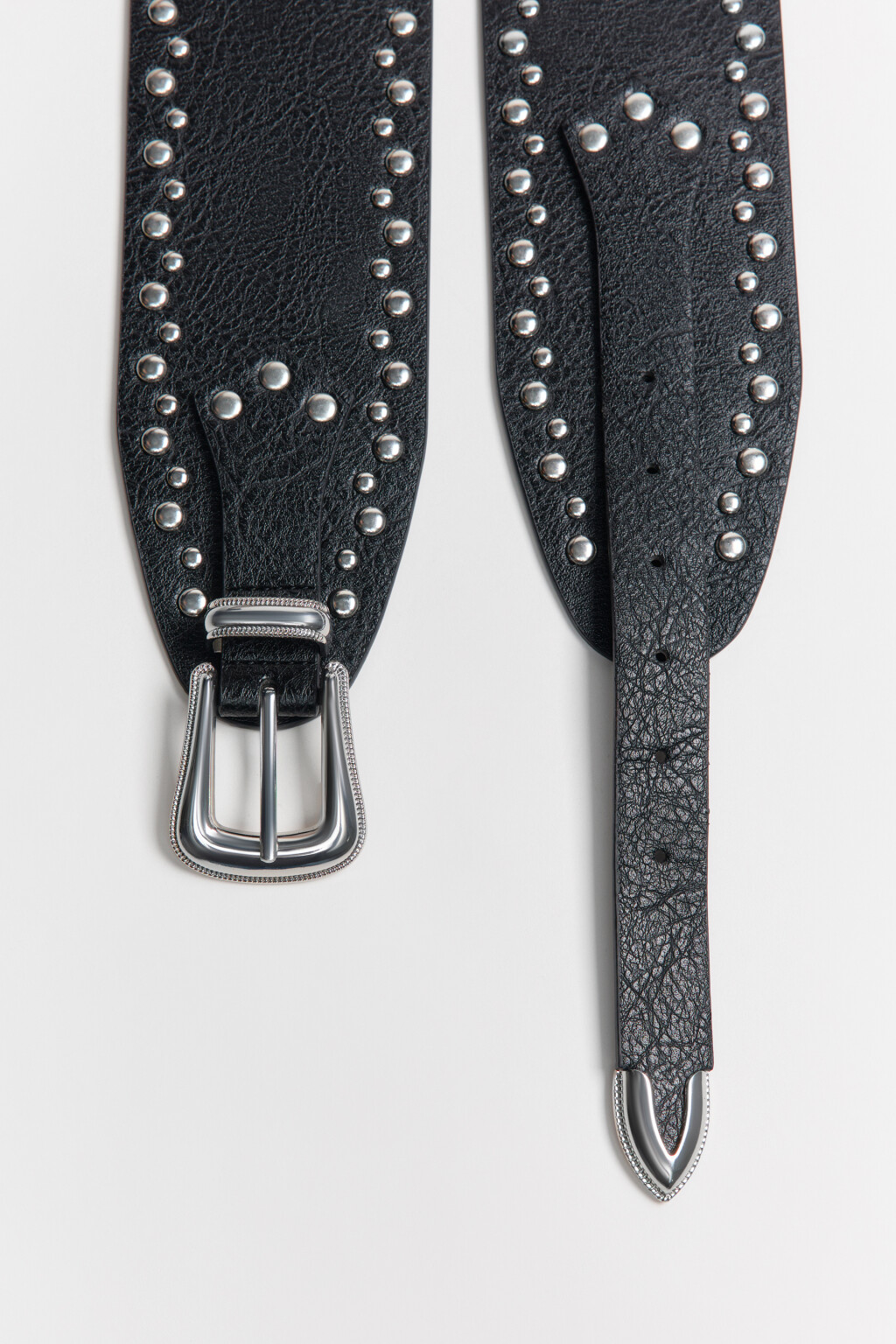 ремень женский - цвет черный - 2