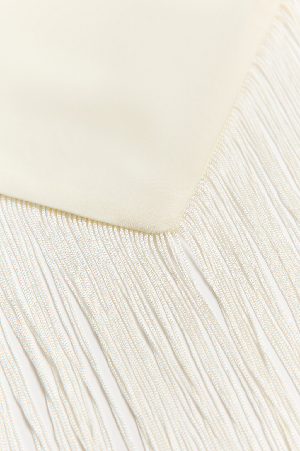 Пояс-баска с бахромой - цвет молочный - 2