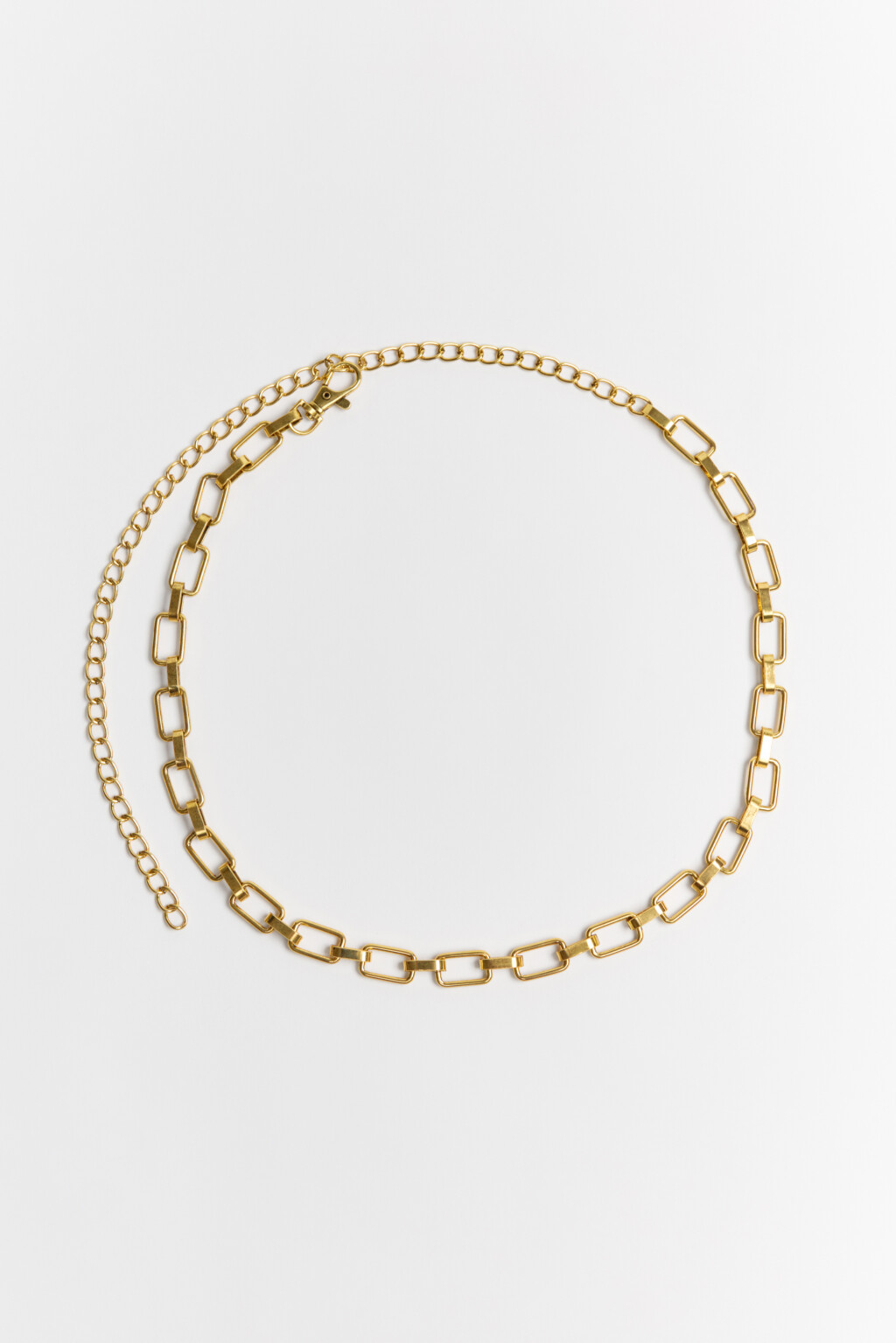 Пояс-цепочка декоративный золотистый - цвет желтый - 3