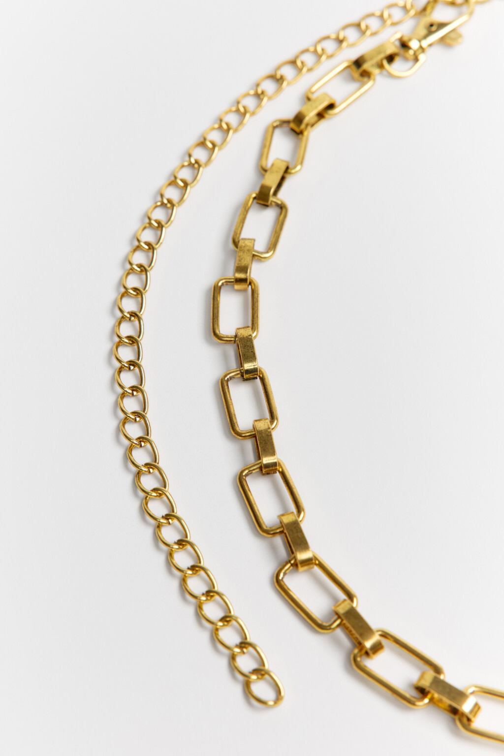 Пояс-цепочка декоративный золотистый - цвет желтый - 4