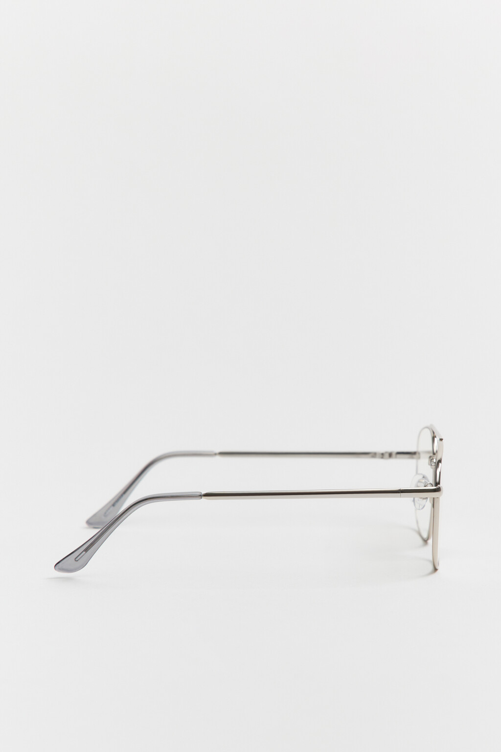 Очки-нулевки в тонкой металлической оправе - цвет белый - 3