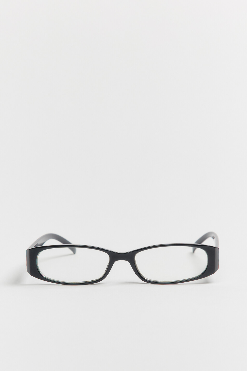 Очки-нулевки узкие с контрастными дужками - цвет черный - 2