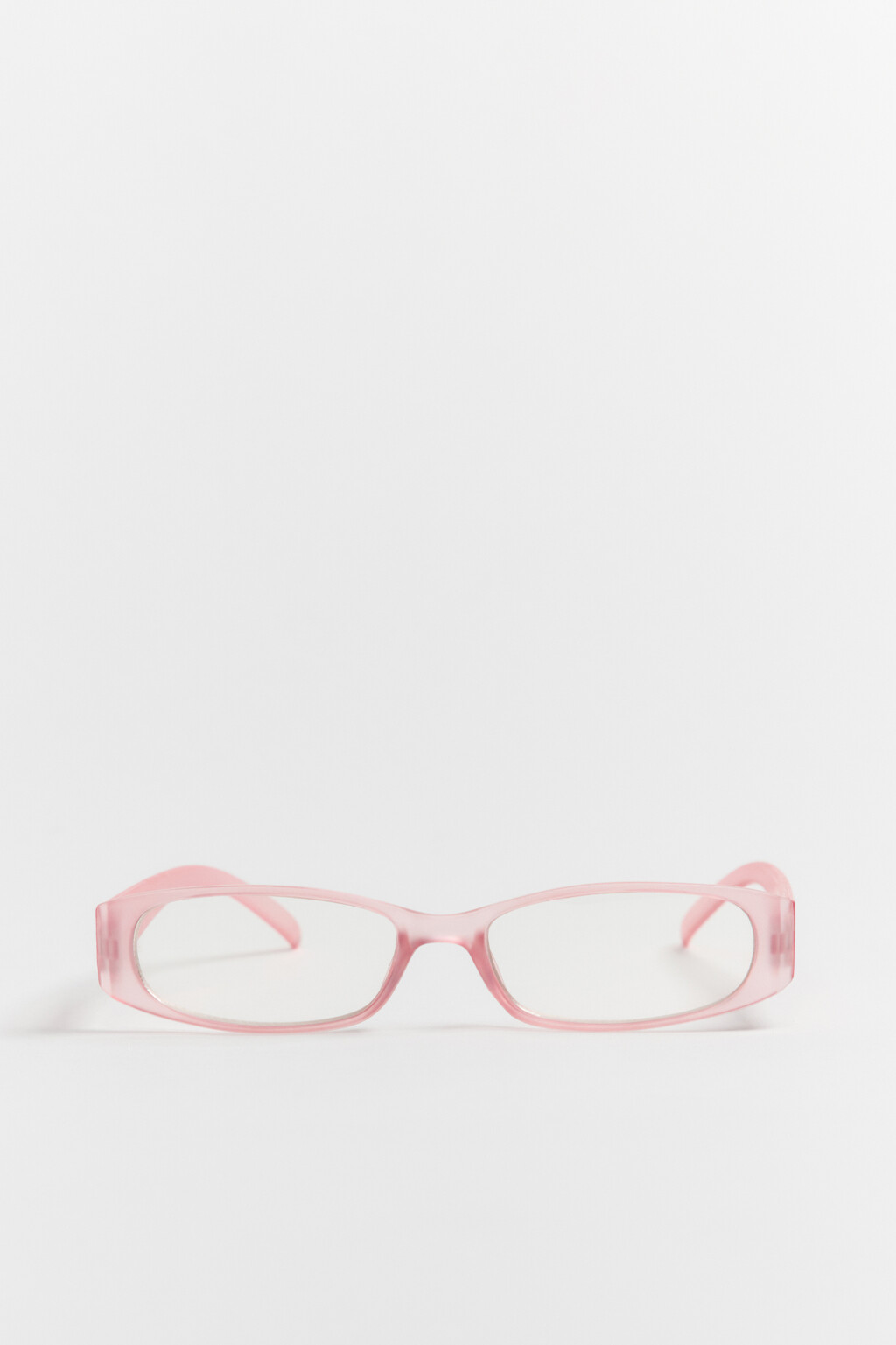 Очки-нулевки в тонкой оправе - цвет розовый - 2
