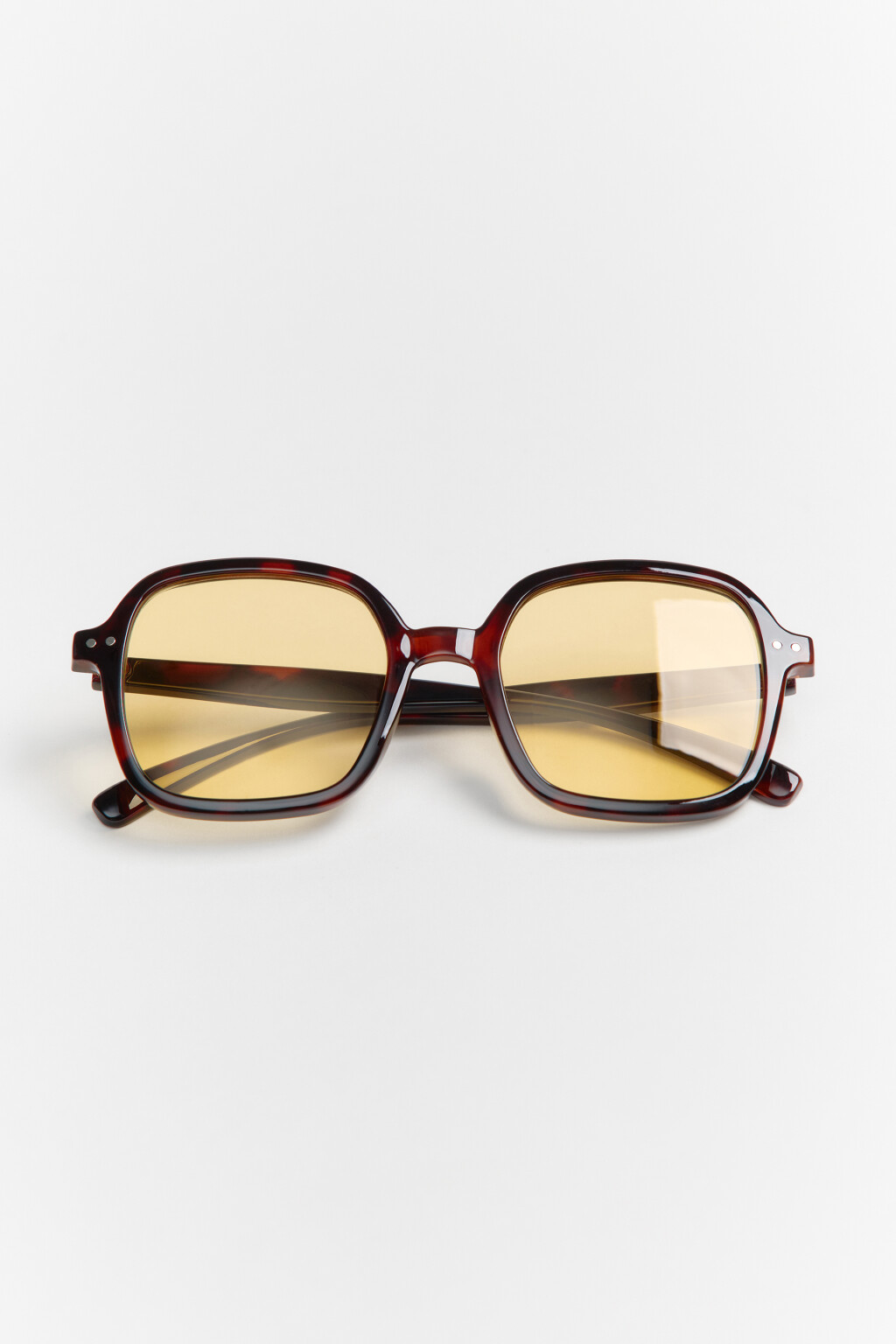 Очки солнцезащитные квадратные - цвет черный - 1