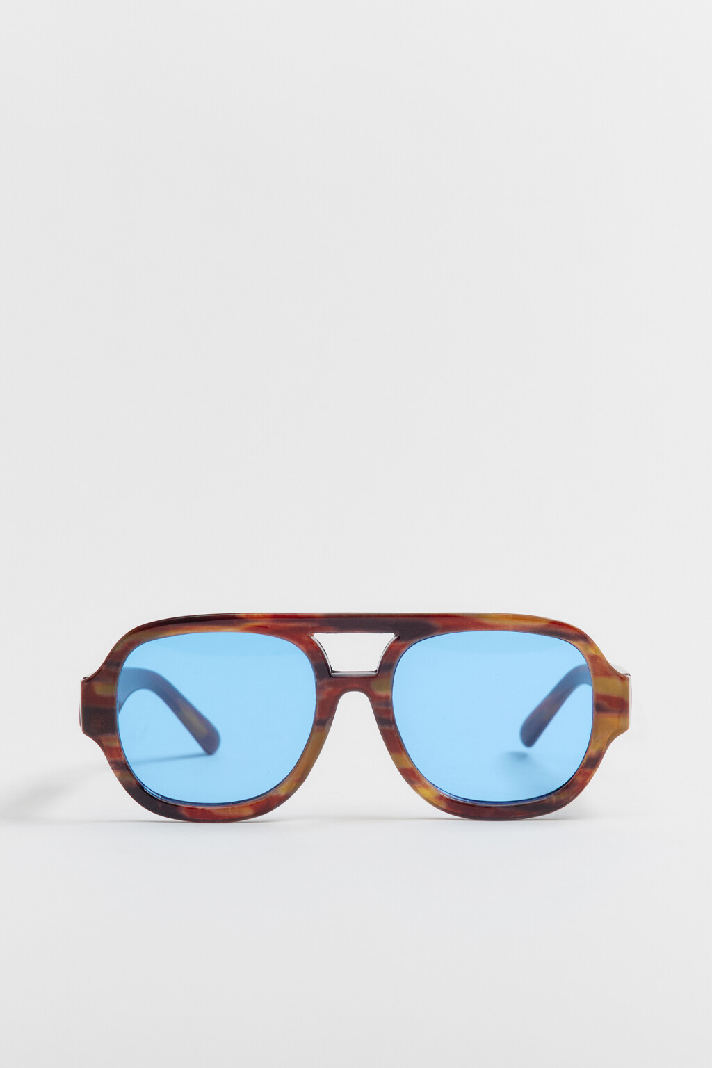 Очки-авиаторы декоративные с цветными линзами - цвет голубой - 4