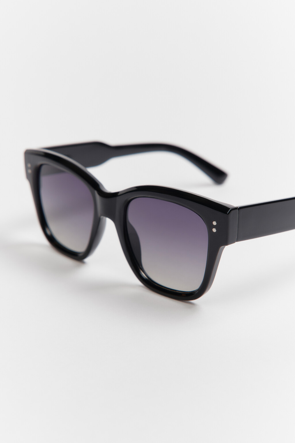 Очки солнцезащитные квадратные - цвет черный - 1