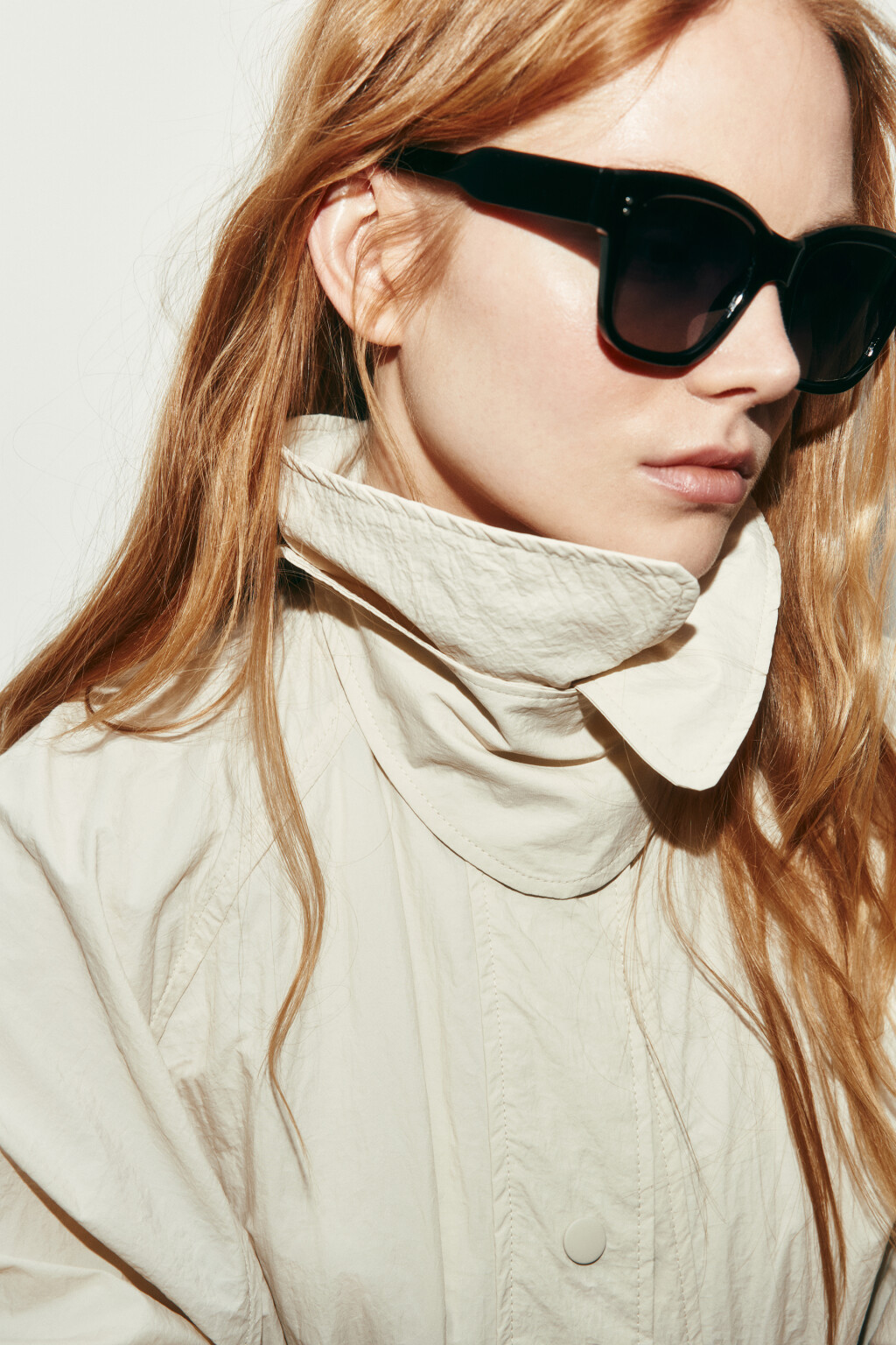 Очки солнцезащитные квадратные - цвет черный - 4