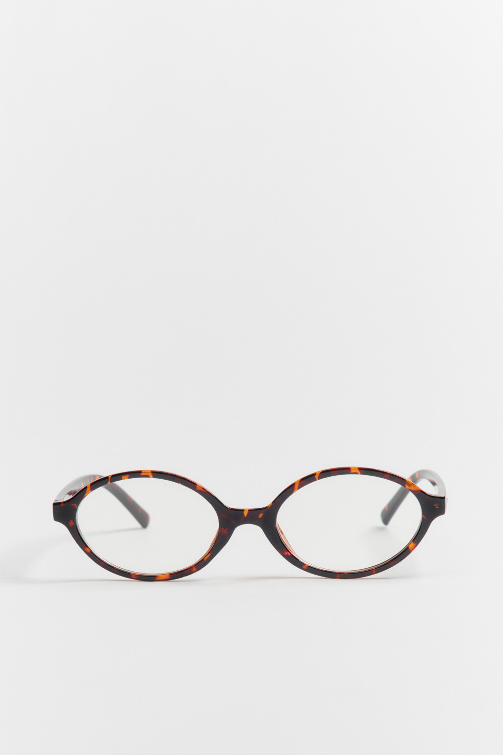 Очки-нулевки в овальной оправе - цвет коричневый - 2