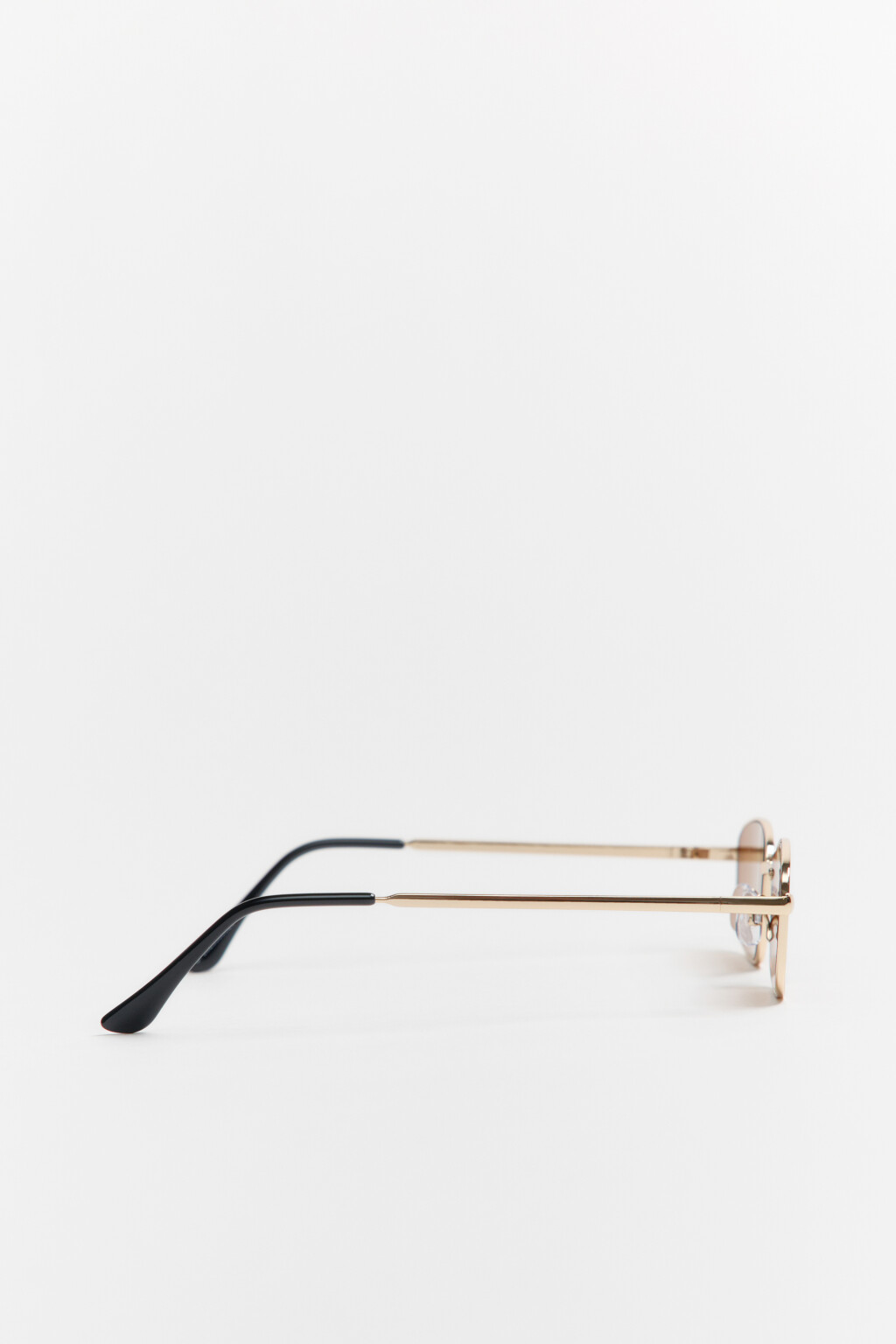 Очки солнцезащитные прямоугольные в тонкой оправе - цвет черный - 3