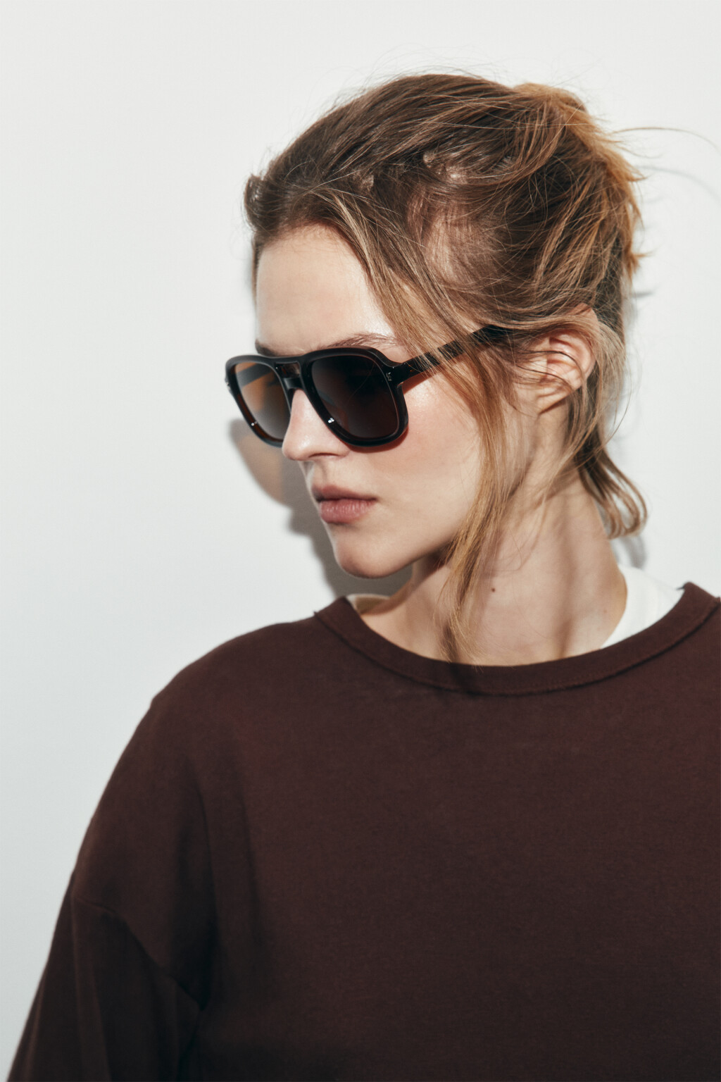 Очки-авиаторы солнцезащитные - цвет черный - 2