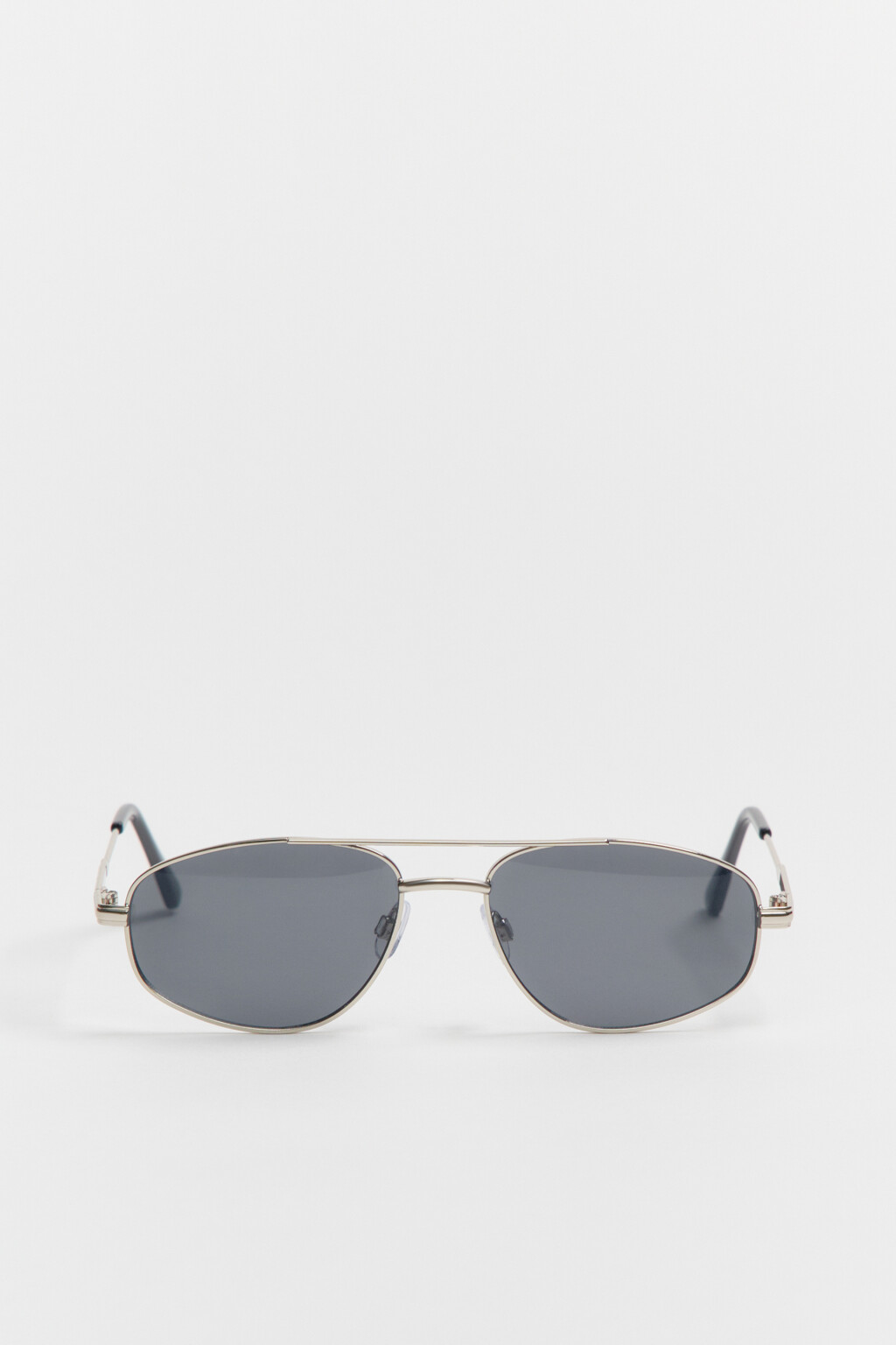 Очки солнцезащитные в тонкой оправе - цвет черный - 2