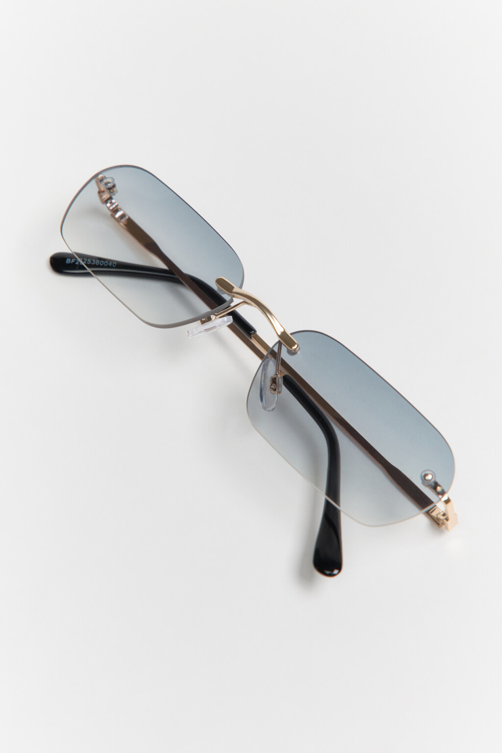 Очки солнцезащитные прямоугольные без оправы - цвет серый - 1