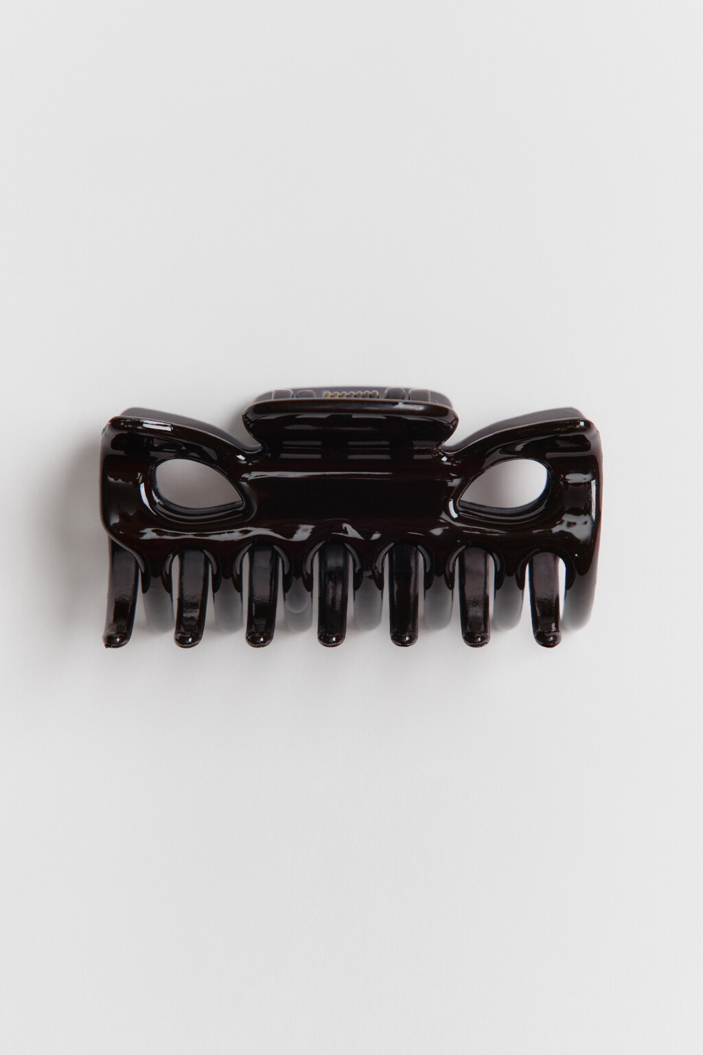 Заколка-краб для волос в виде бантика - цвет черный - 1