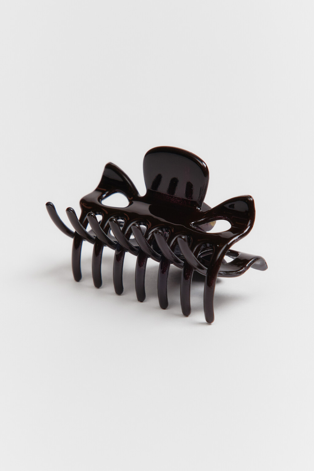 Заколка-краб для волос в виде бантика - цвет черный - 2