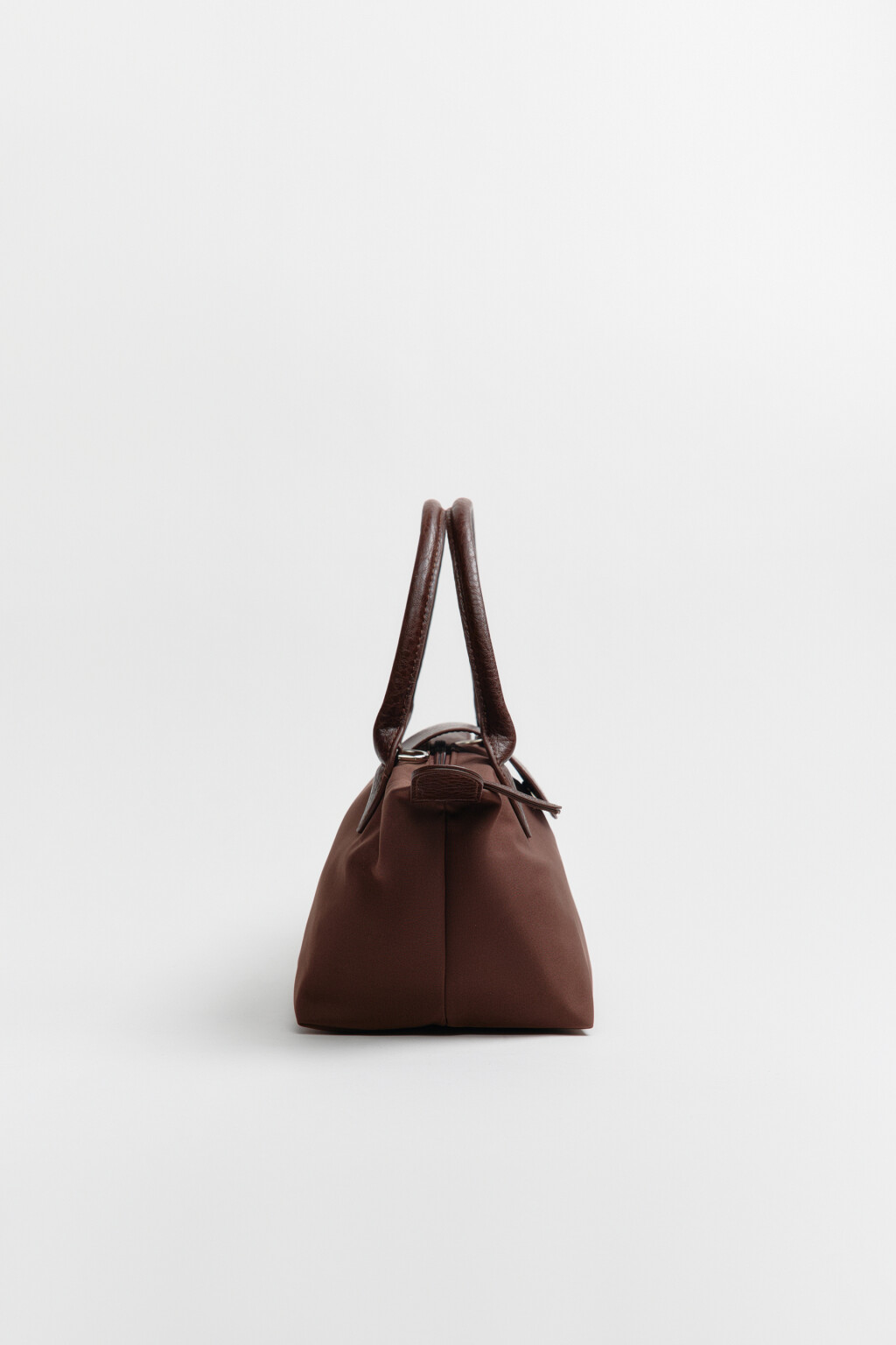 Сумка-кроссбоди текстильная с цветочным принтом - цвет коричневый - 5