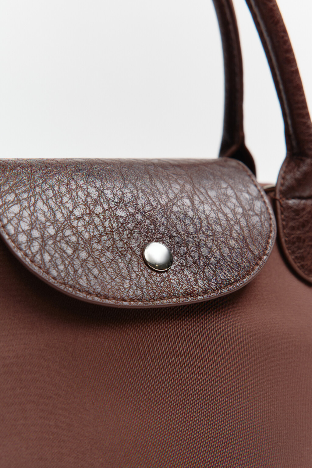 Сумка-кроссбоди текстильная с цветочным принтом - цвет коричневый - 8