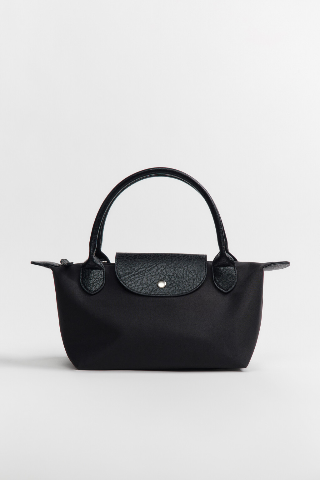 Сумка-кроссбоди текстильная с цветочным принтом - цвет черный - 3