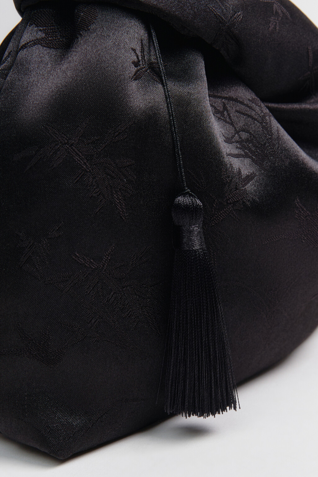 Сумка-мешок с узором - цвет черный - 7