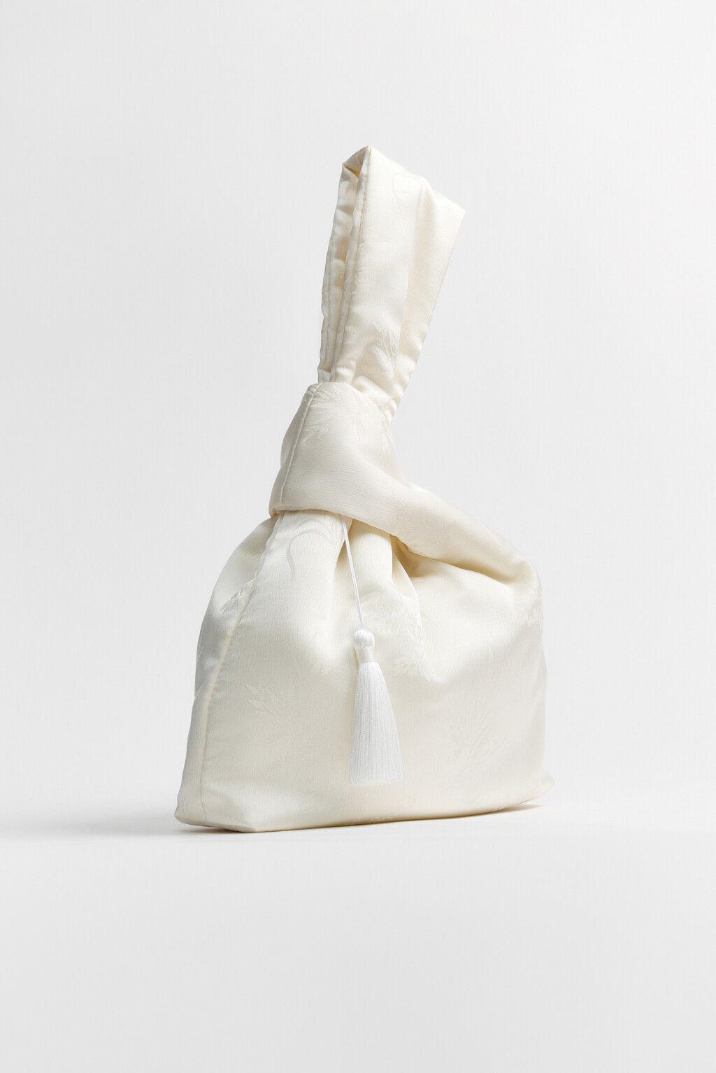 Сумка-мешок с узором - цвет молочный - 4