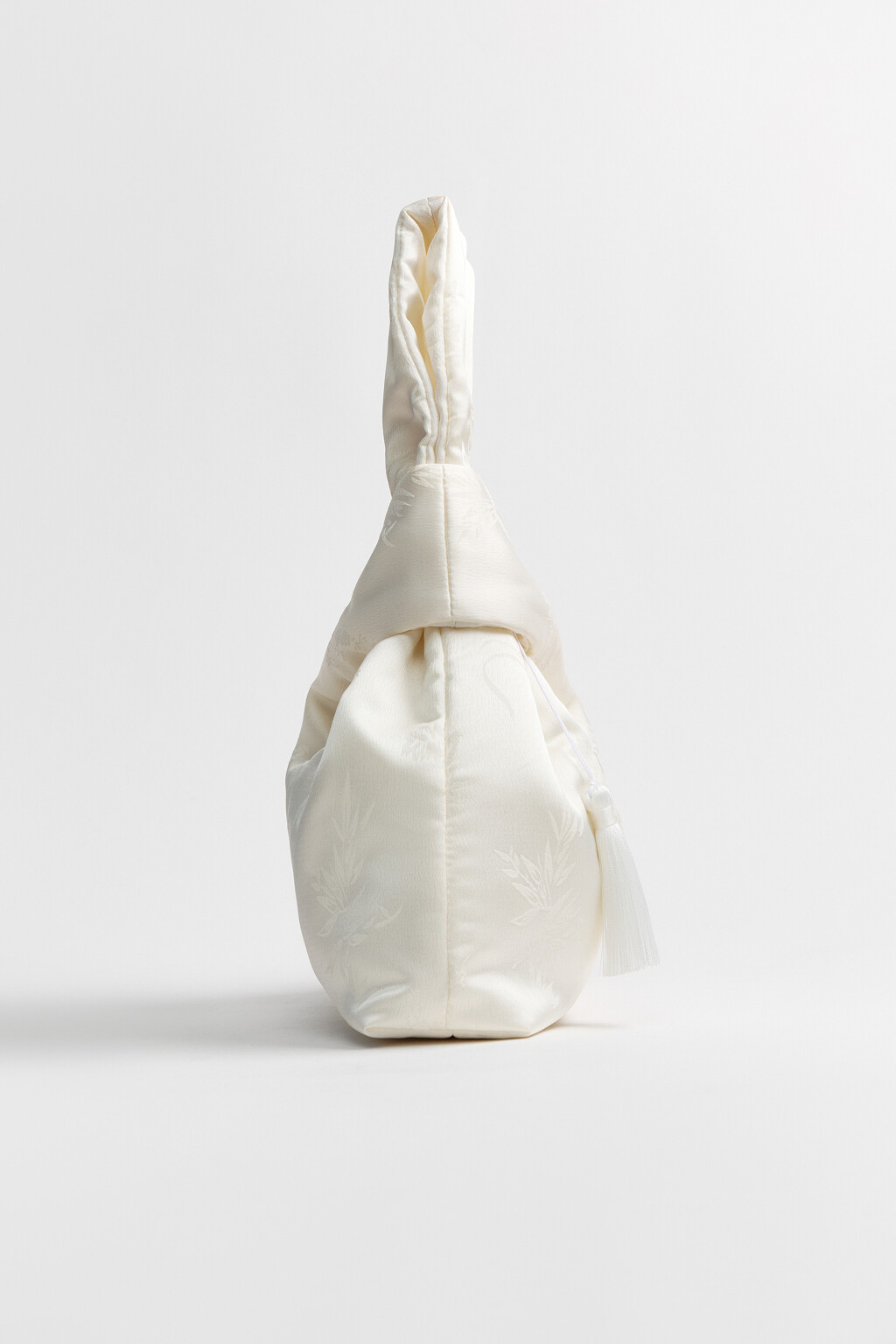 Сумка-мешок с узором - цвет молочный - 5