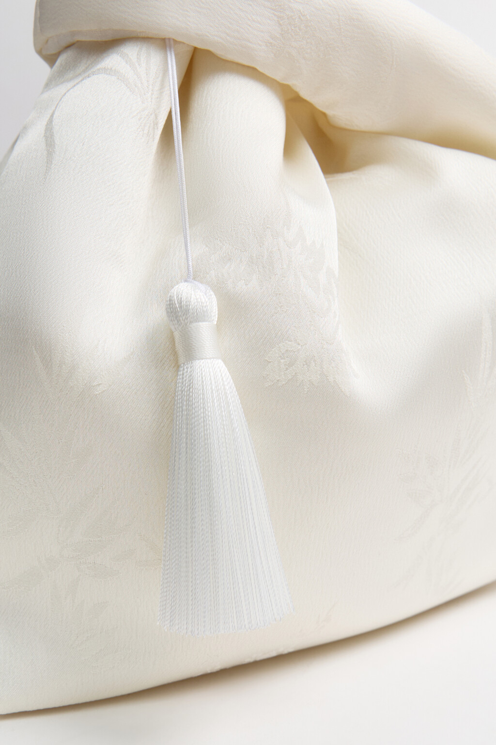 Сумка-мешок с узором - цвет молочный - 6
