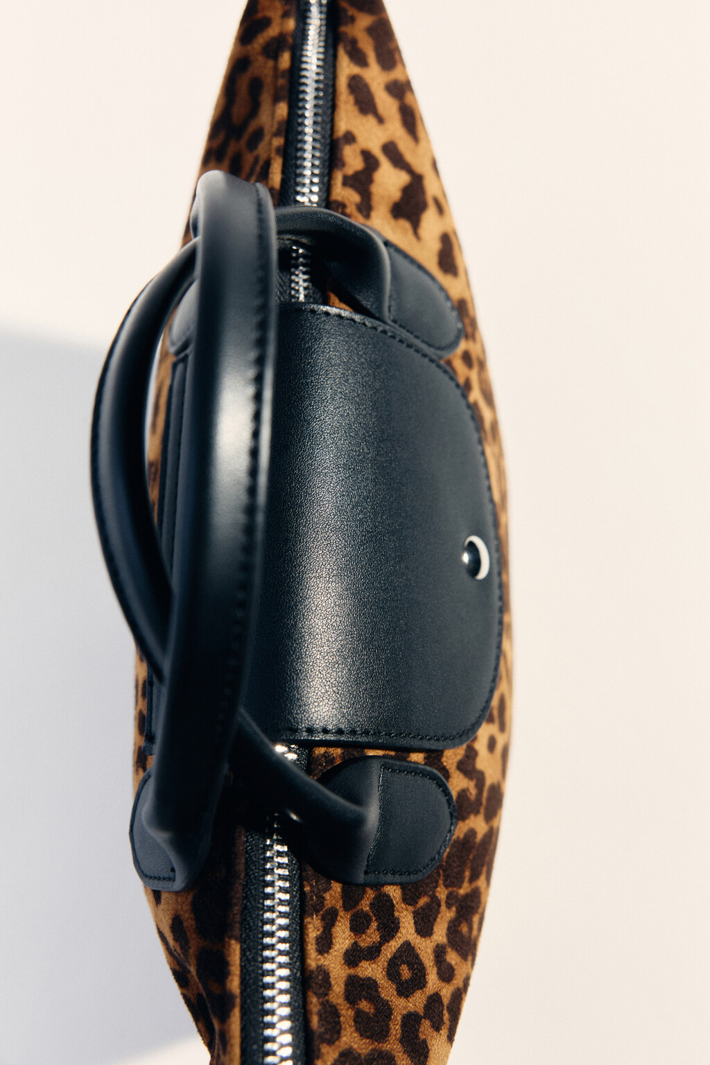 Сумка-тоут текстильная с леопардовым принтом - цвет мультиколор - 2