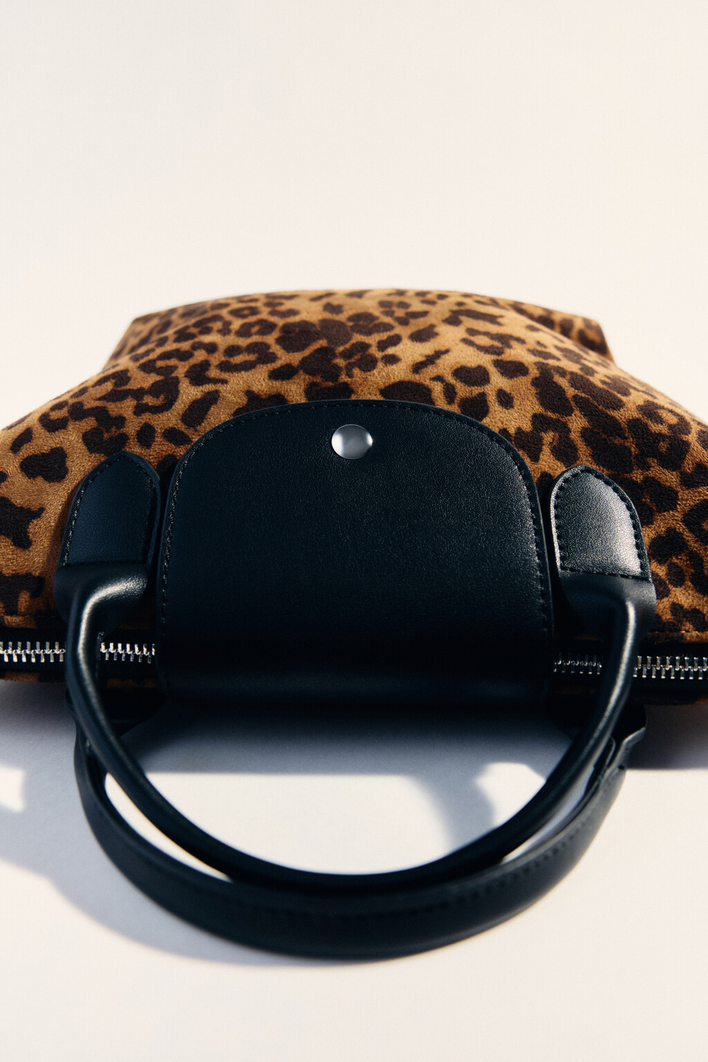 Сумка-тоут текстильная с леопардовым принтом - цвет мультиколор - 3