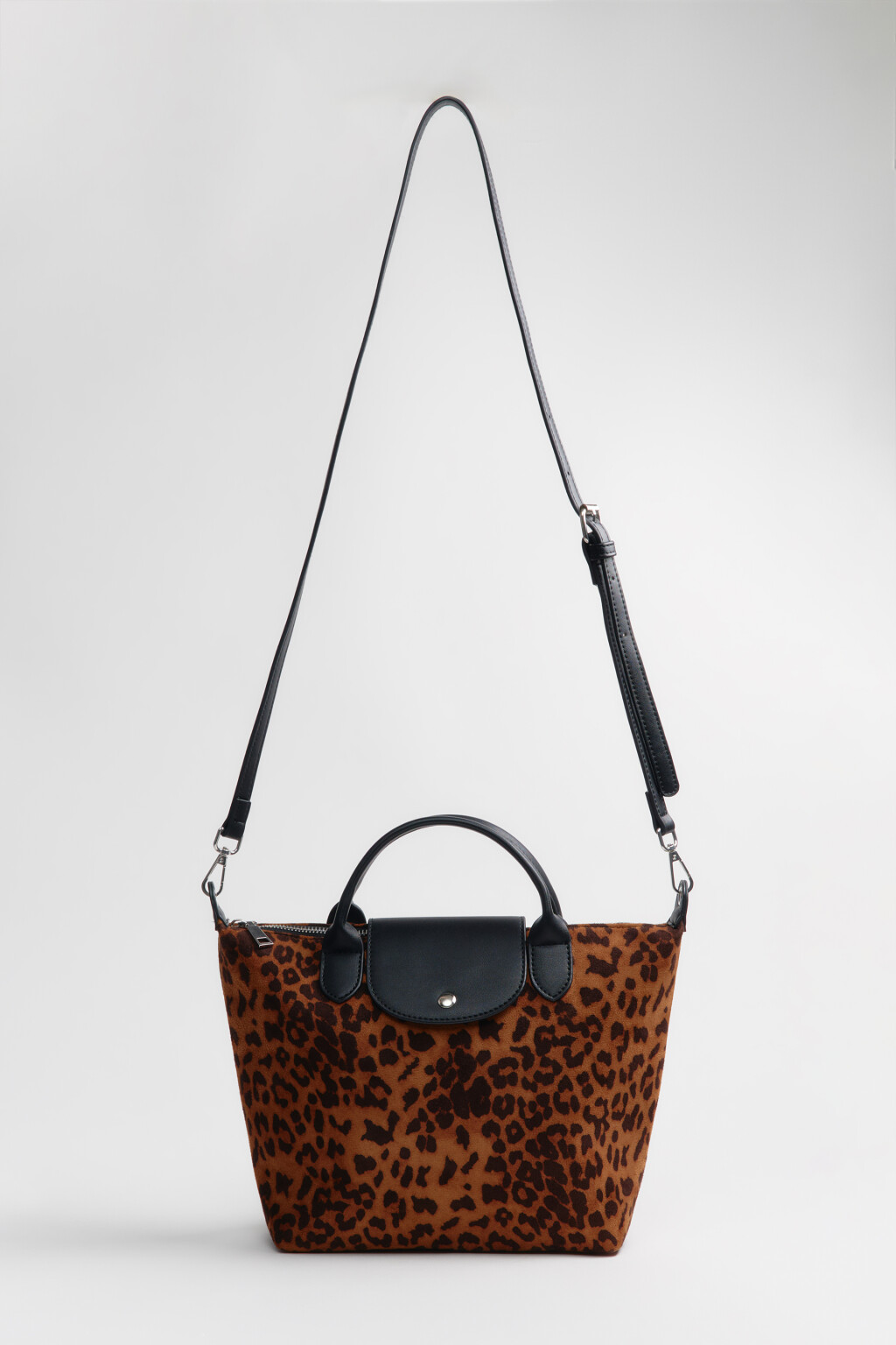 Сумка-тоут текстильная с леопардовым принтом - цвет мультиколор - 5
