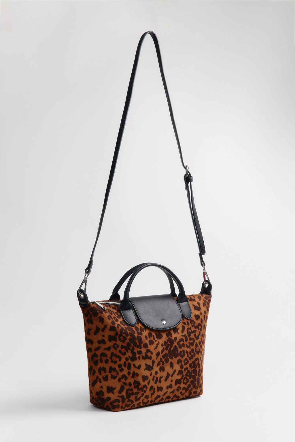 Сумка-тоут текстильная с леопардовым принтом - цвет мультиколор - 6