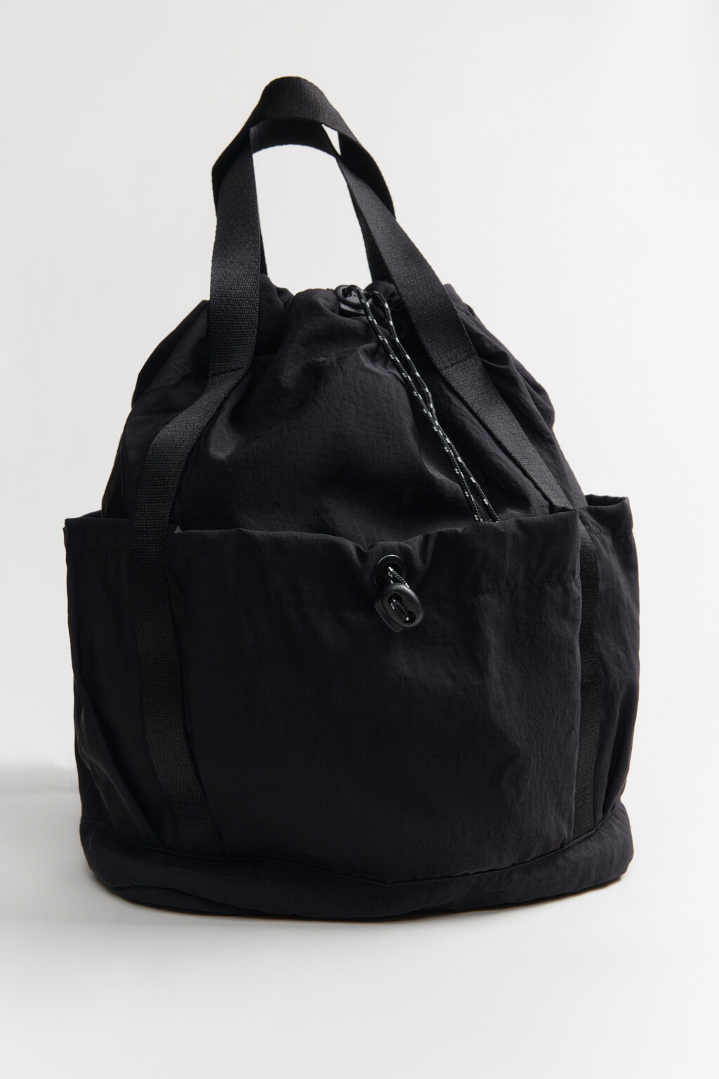 Рюкзак текстильный с биркой - цвет черный - 1