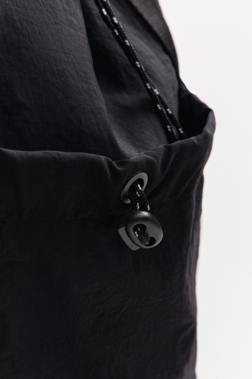 Рюкзак текстильный с биркой - цвет черный - 6