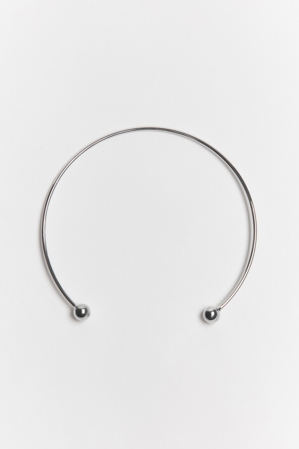 Колье-чокер несмыкающееся - цвет серый - 2