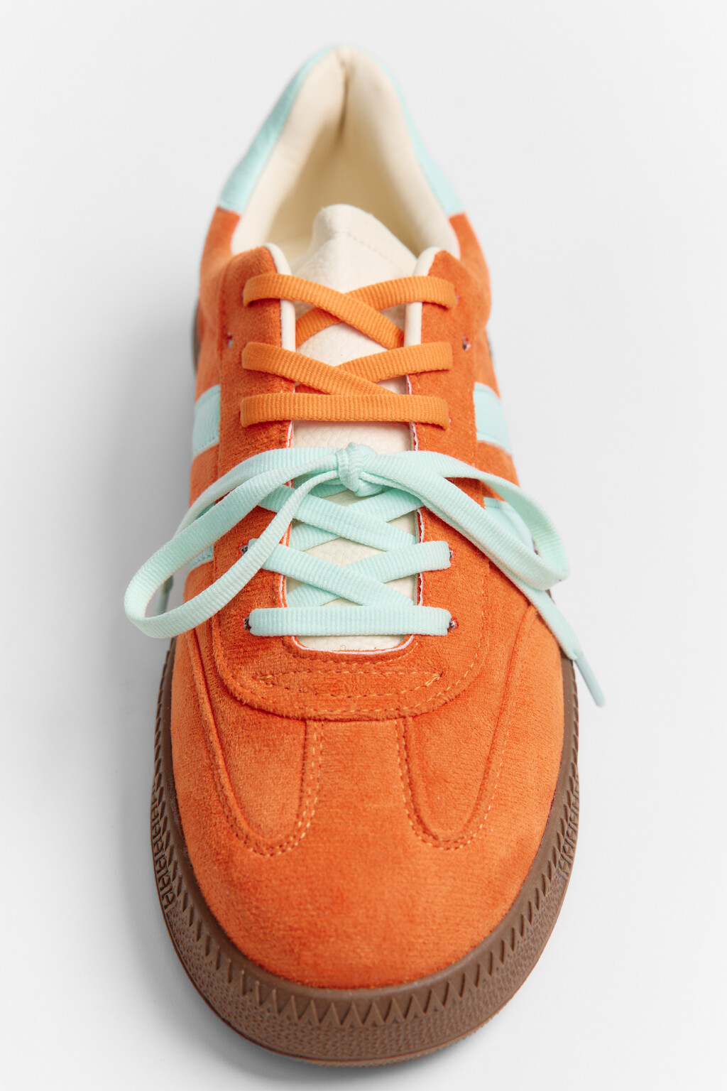 Кеды низкие с высокой подошвой - цвет оранжевый - 3