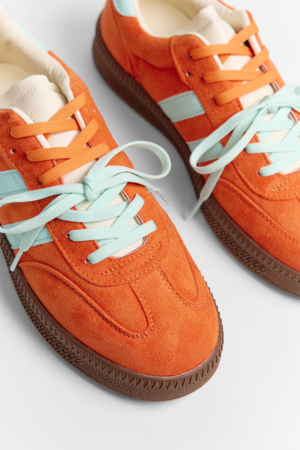 Кеды низкие с высокой подошвой - цвет оранжевый - 7