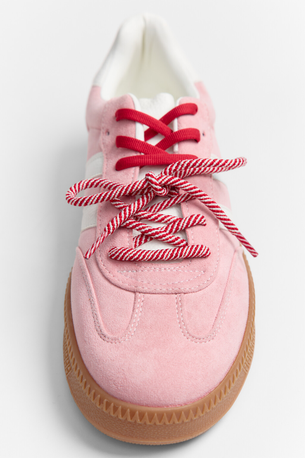 Кеды низкие с высокой подошвой - цвет розовый - 5