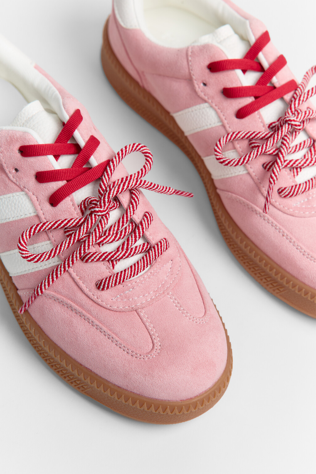 Кеды низкие с высокой подошвой - цвет розовый - 9