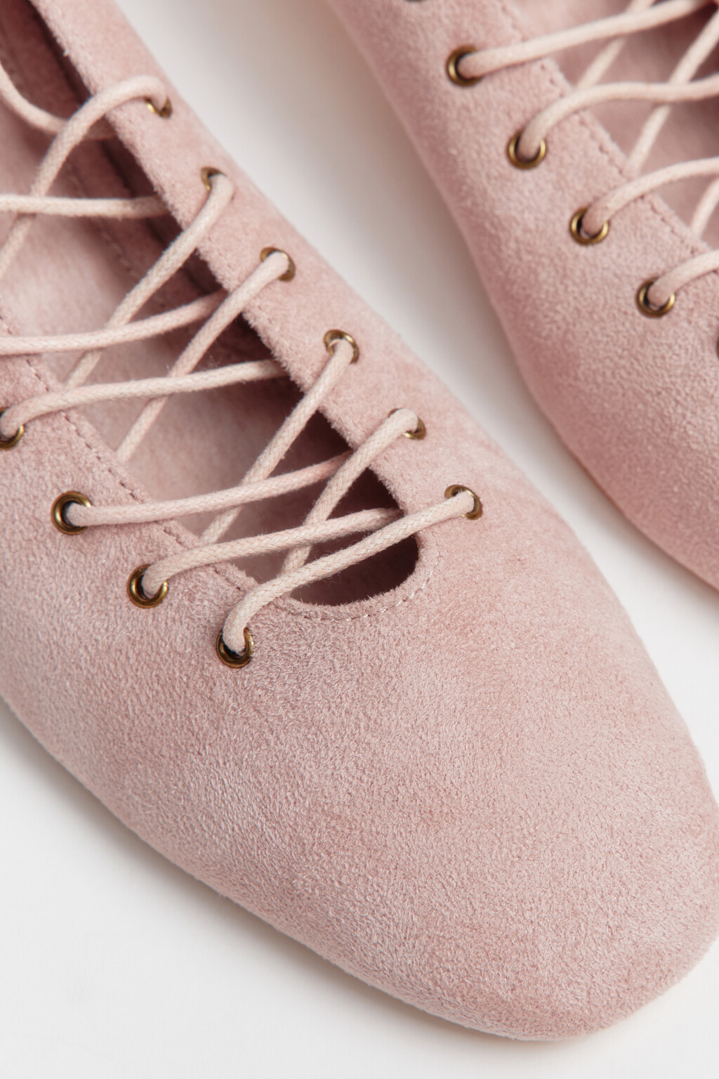 Туфли-лодочки со шнуровкой - цвет розовый - 7