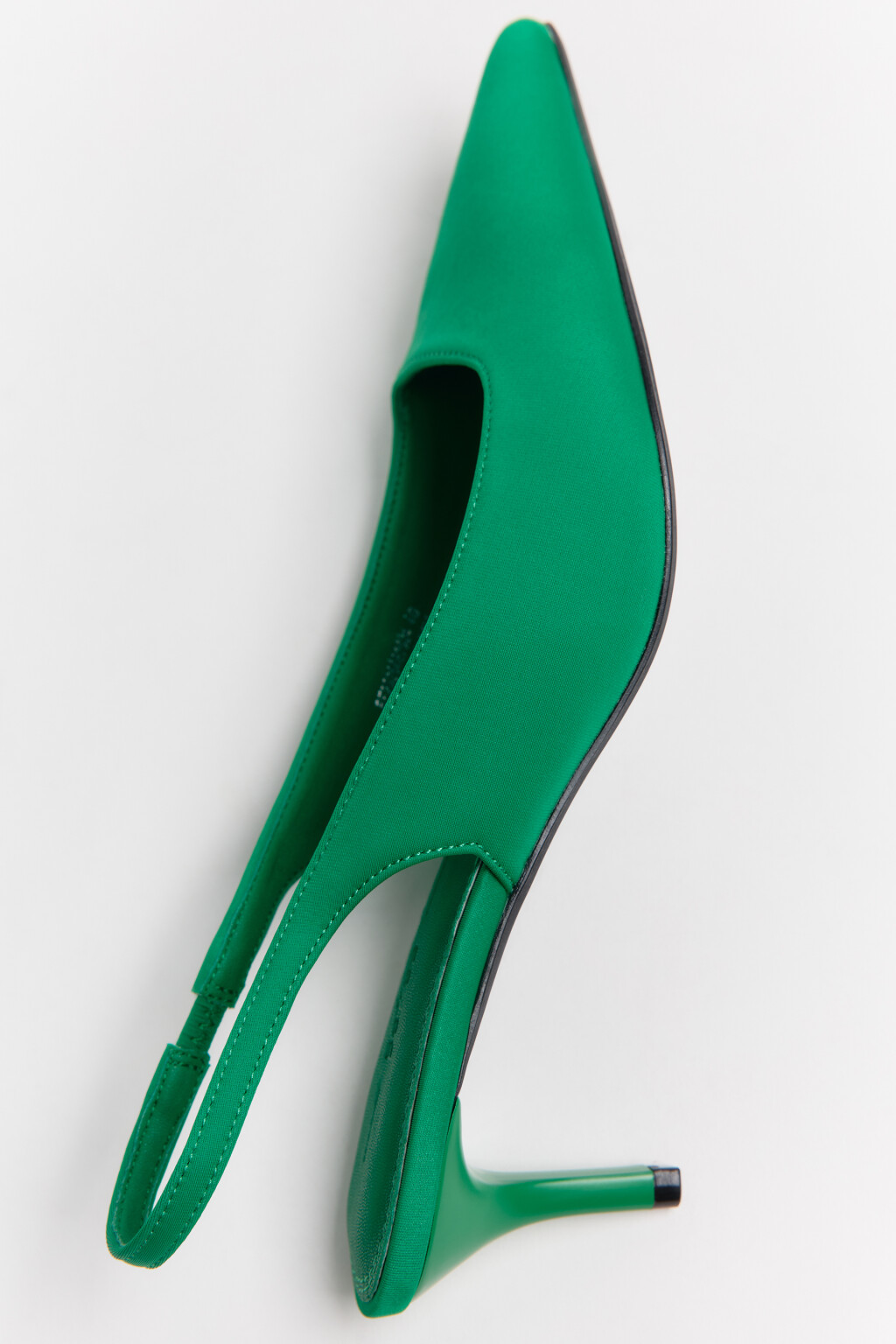 Туфли-лодочки с открытой пяткой - цвет зеленый - 3