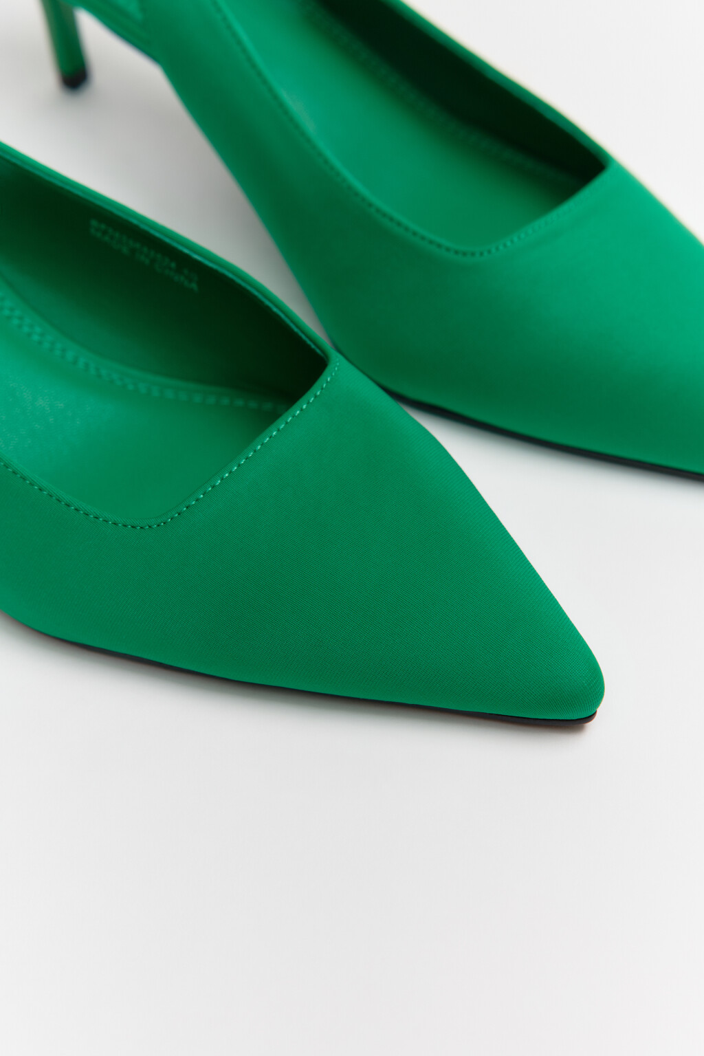 Туфли-лодочки с открытой пяткой - цвет зеленый - 7
