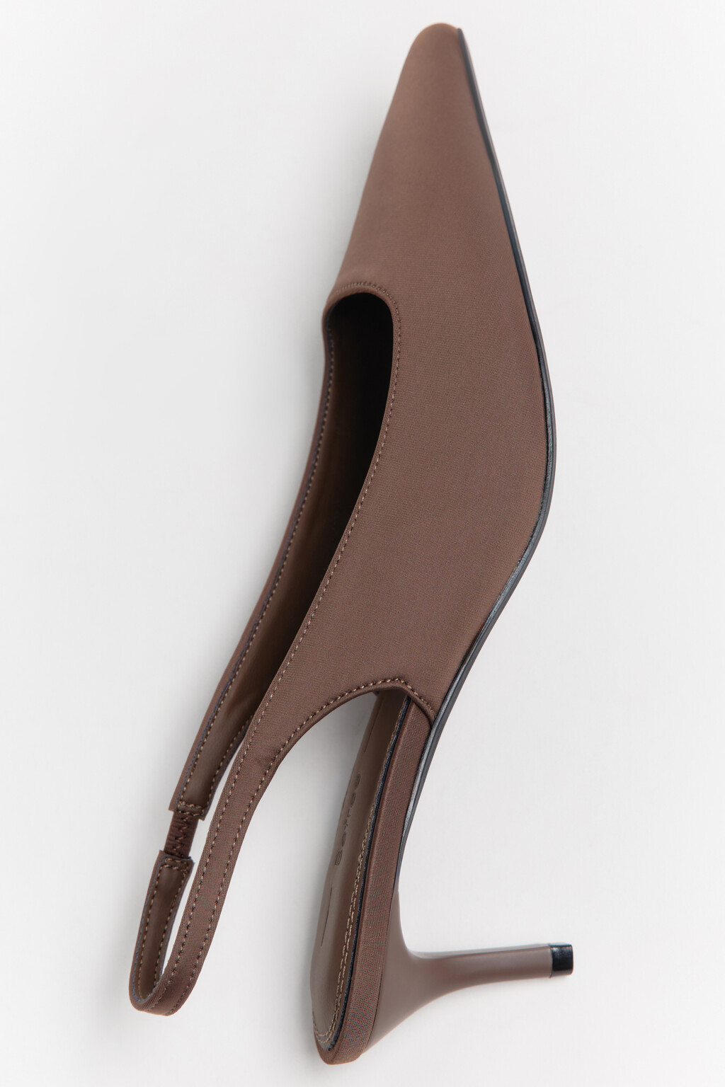 Туфли-лодочки с открытой пяткой - цвет бежевый - 5