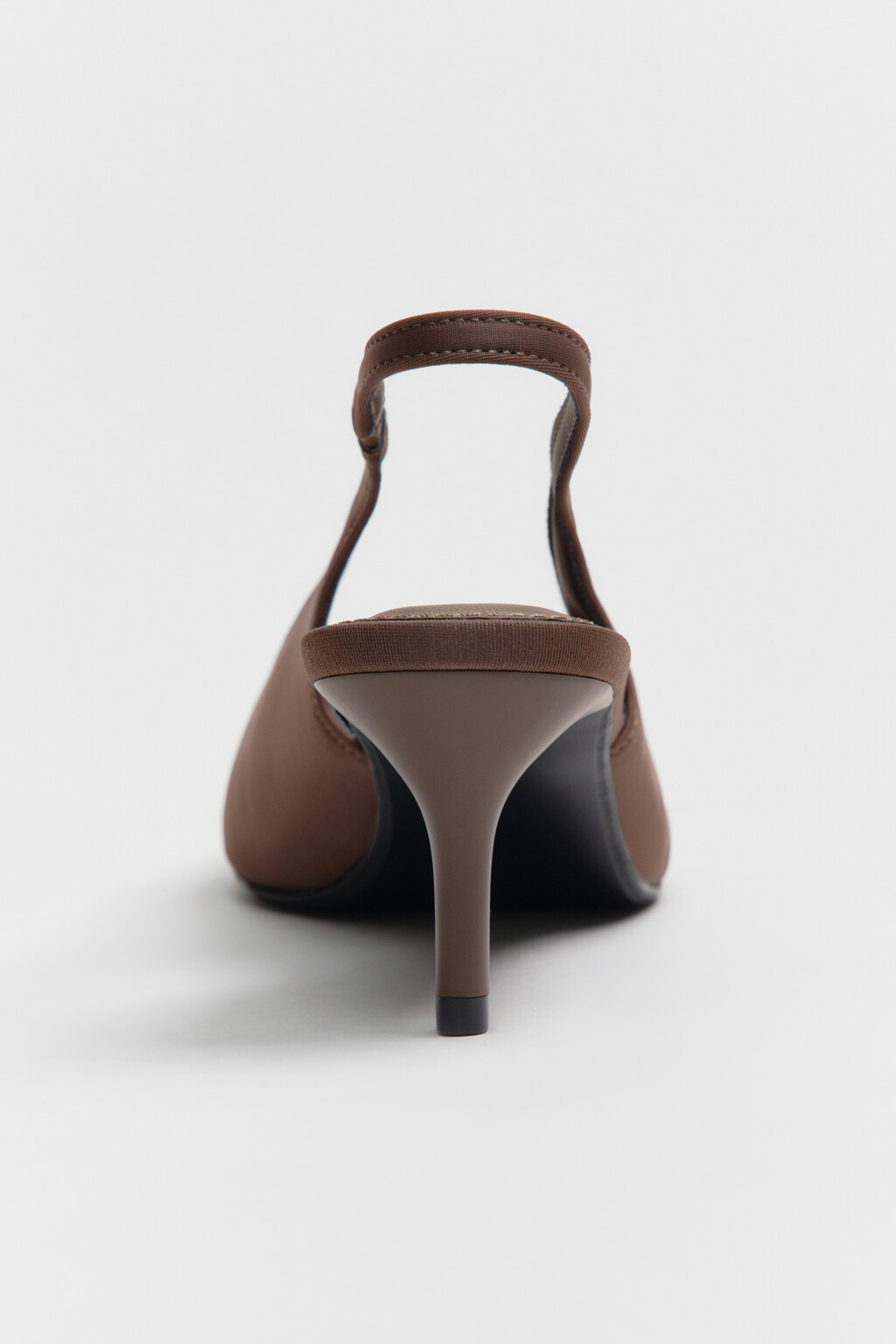 Туфли-лодочки с открытой пяткой - цвет бежевый - 9