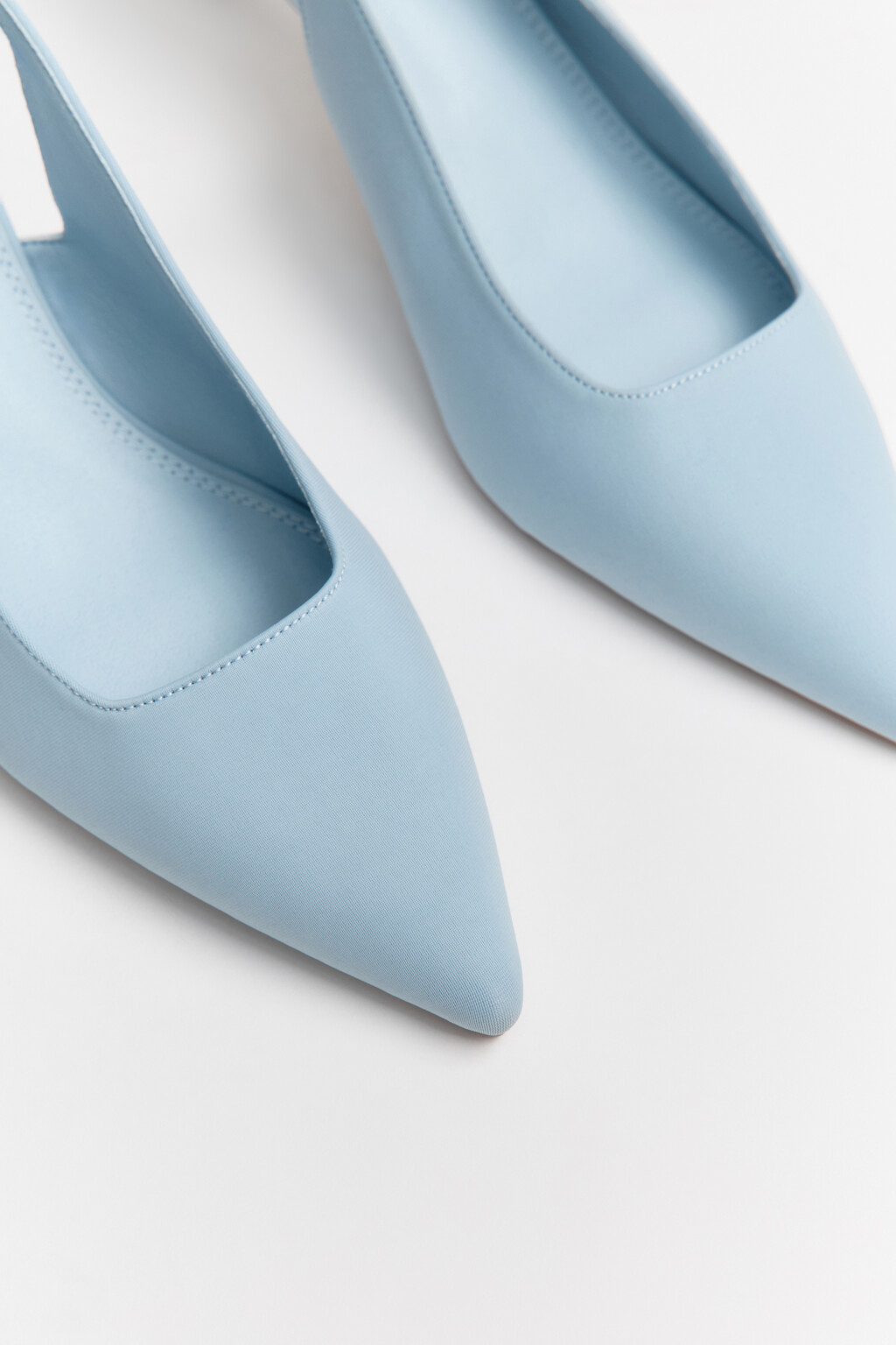 Туфли-лодочки с открытой пяткой - цвет голубой - 10