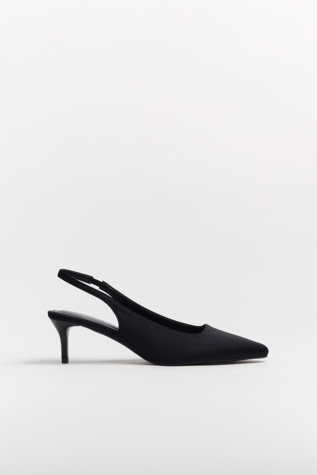 Туфли-лодочки с открытой пяткой - цвет черный - 1