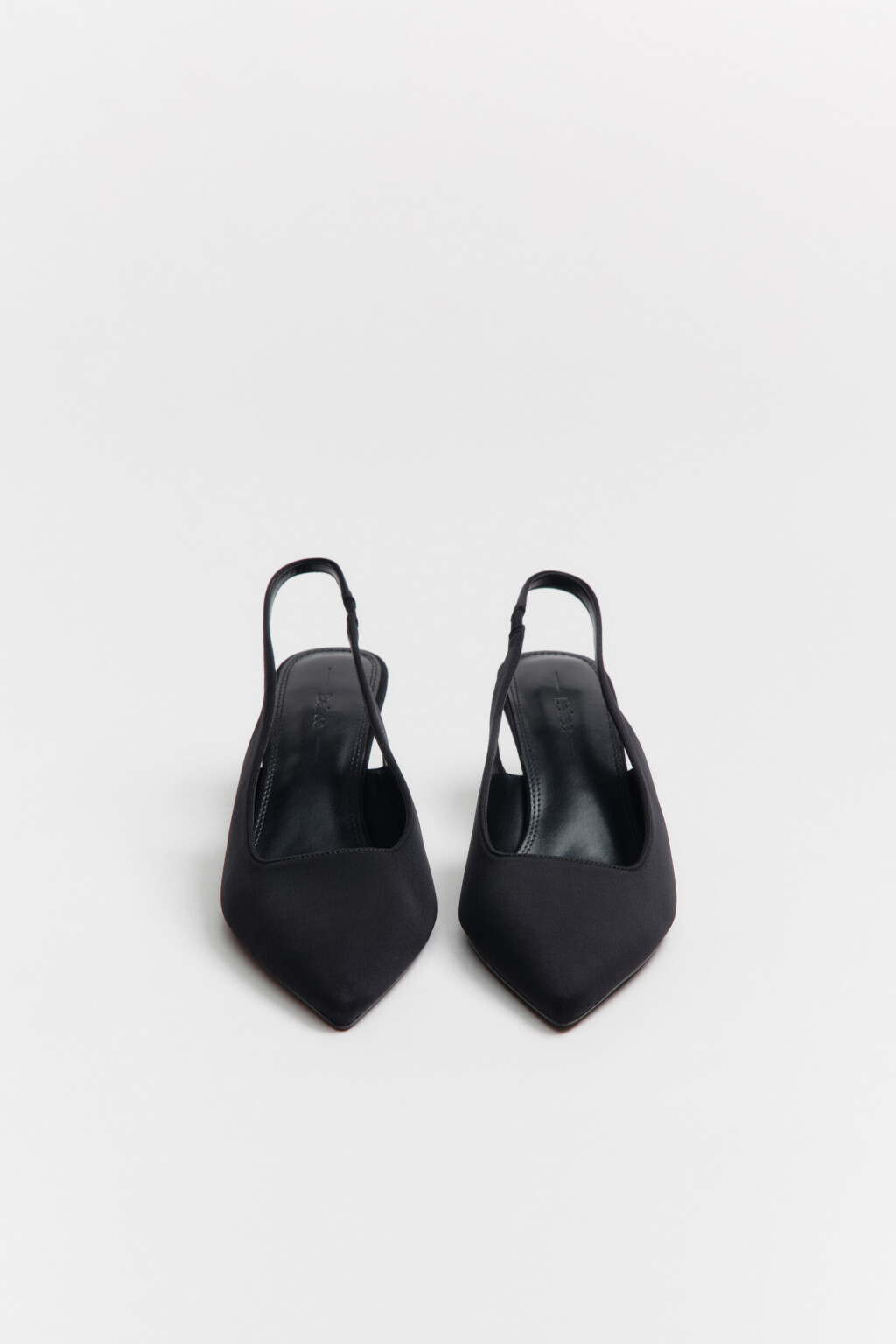 Туфли-лодочки с открытой пяткой - цвет черный - 4