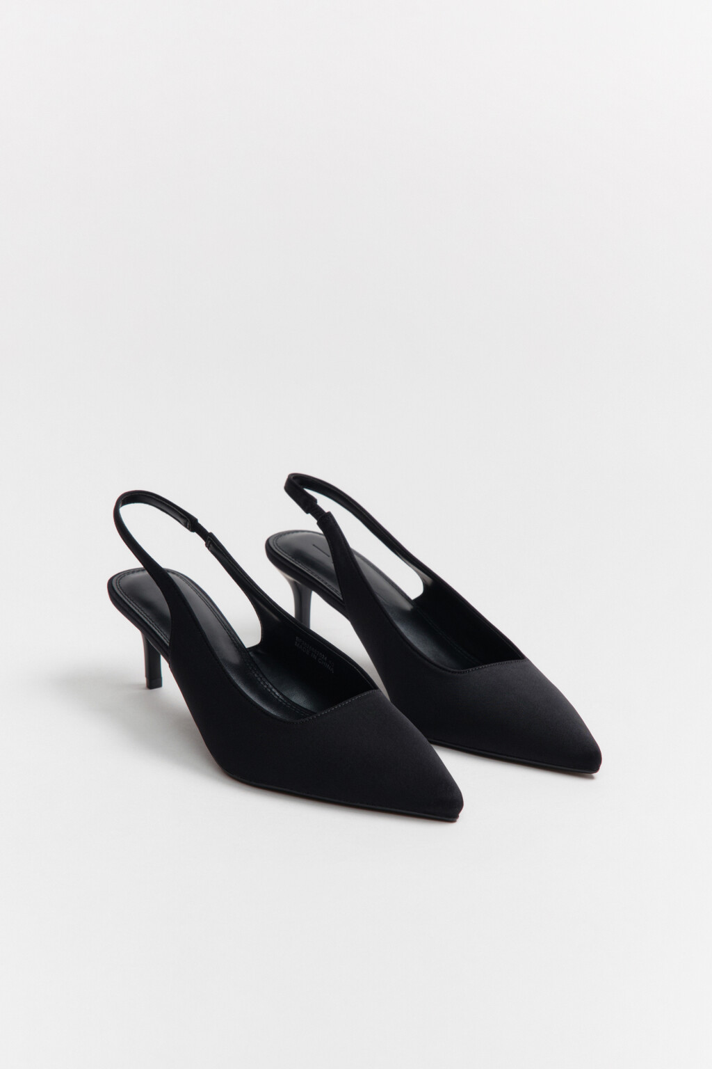 Туфли-лодочки с открытой пяткой - цвет черный - 5