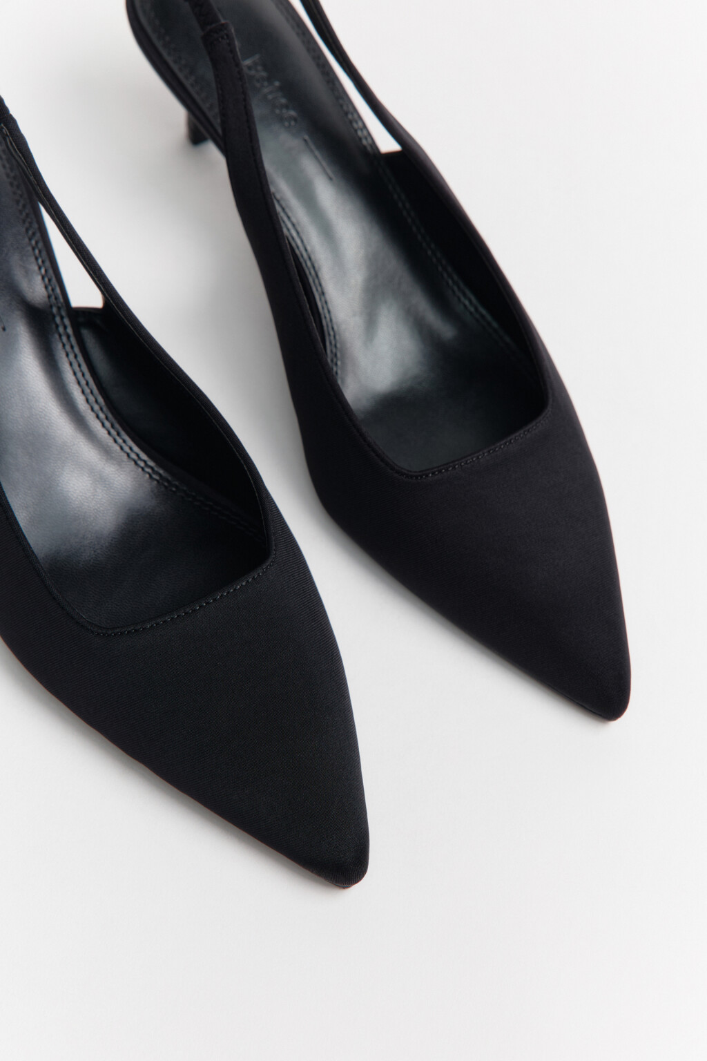Туфли-лодочки с открытой пяткой - цвет черный - 7