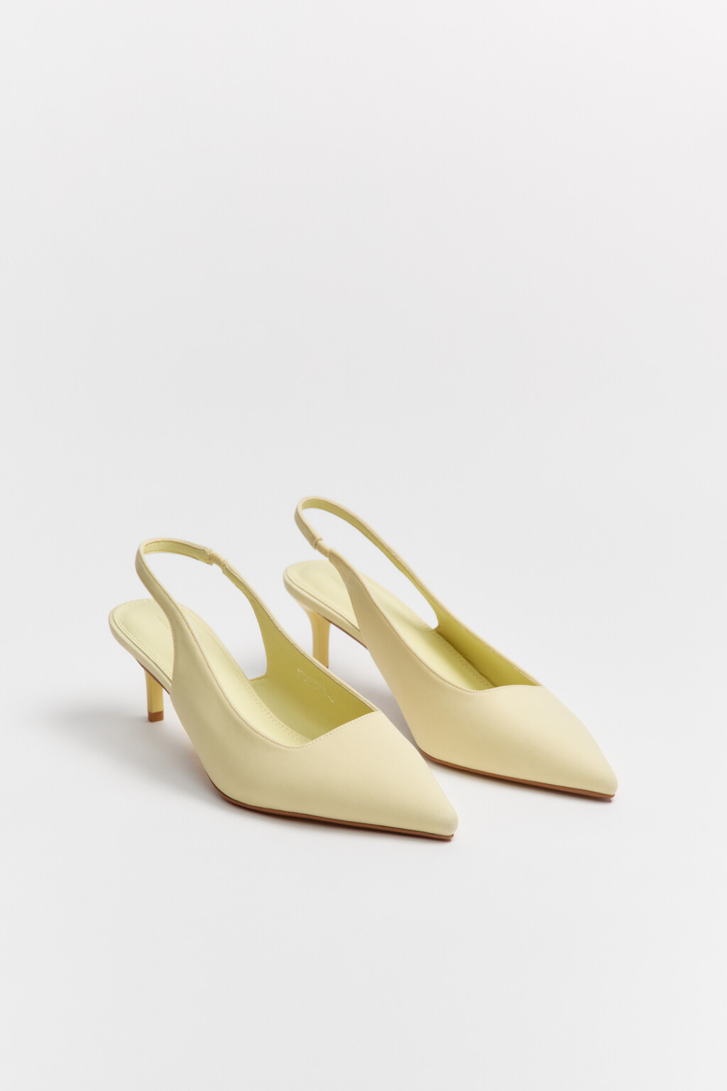 Туфли-лодочки с открытой пяткой - цвет желтый - 8