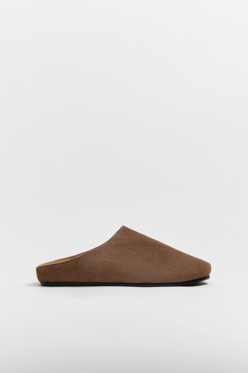 Сабо закрытые замшевые из натуральной кожи - цвет бежевый - 6